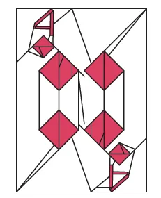Playing card - 4 of Diamonds
