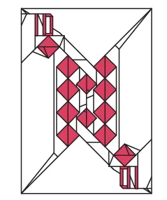 Playing card - 10 of Diamonds