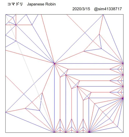 Japanese robin (bird) — паттерн