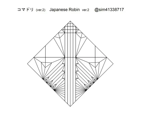 Japanese robin (bird) — паттерн