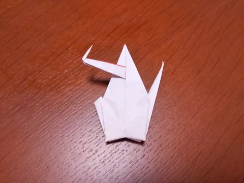 Decapitated crane (beheaded)