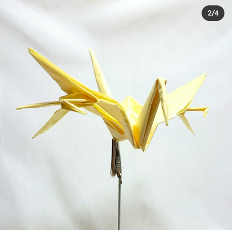 Crane with cranes as wing