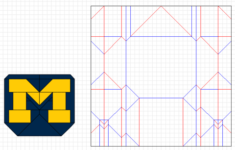 University of Michigan Logo — паттерн
