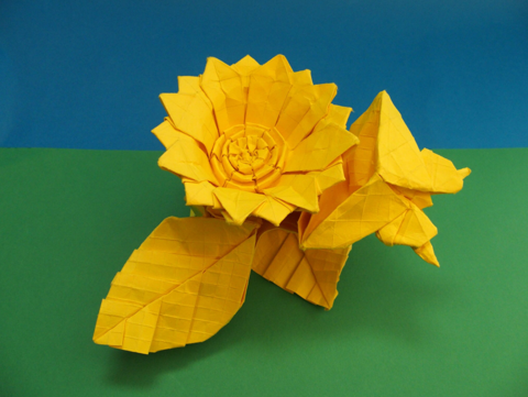 Sunflower with Butterfly