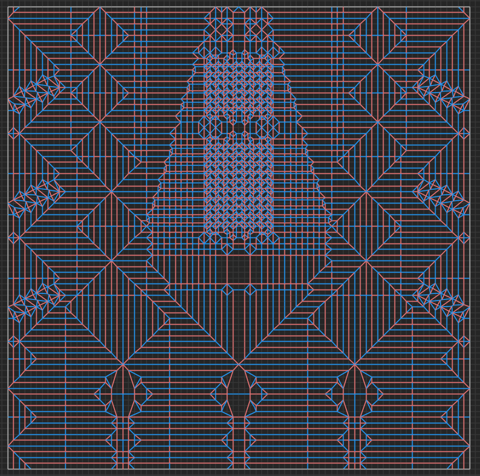 Housefly With Alien Heads V3 — паттерн