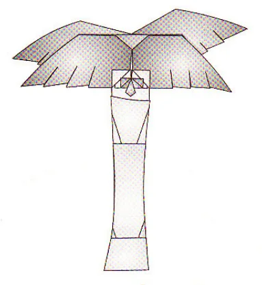 Palm tree with face