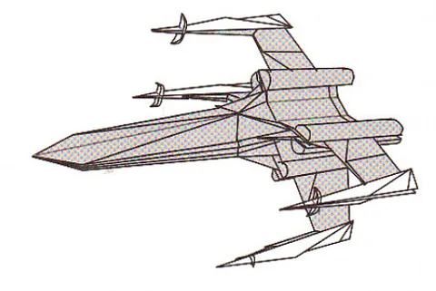 Cross-wing Quad Engine Fighter