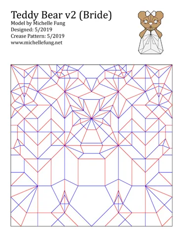 Teddy bear v2 Bride — паттерн