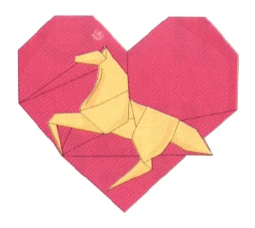 Heart with horse