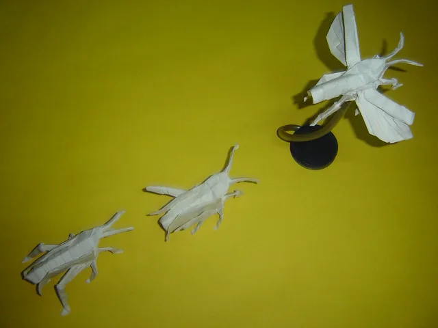 Flying grasshopper