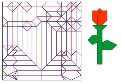 2D rose — паттерн