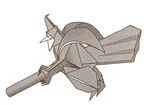 Witch on broom