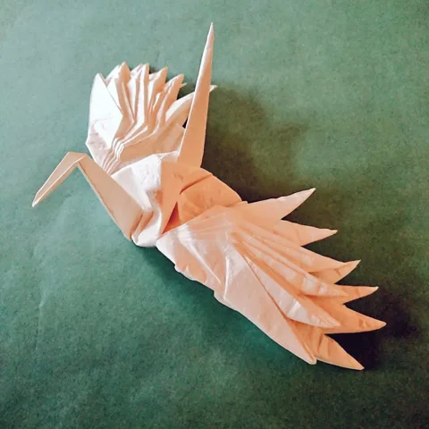Feathered crane