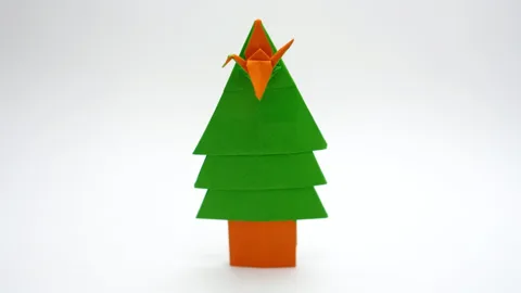 ONE SHEET ORIGAMI TREE v3 - Christmas Tree🎄