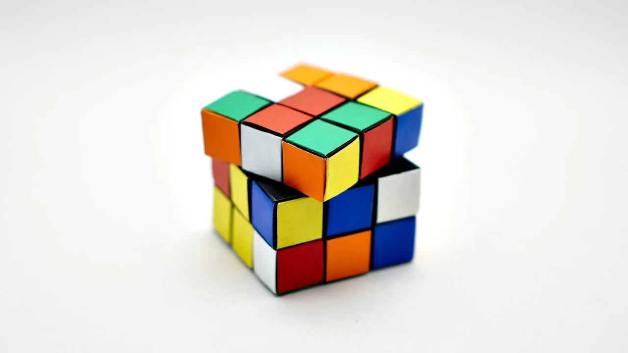 Magnetic Origami Rubik's Cube