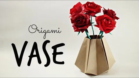 an Origami Vase