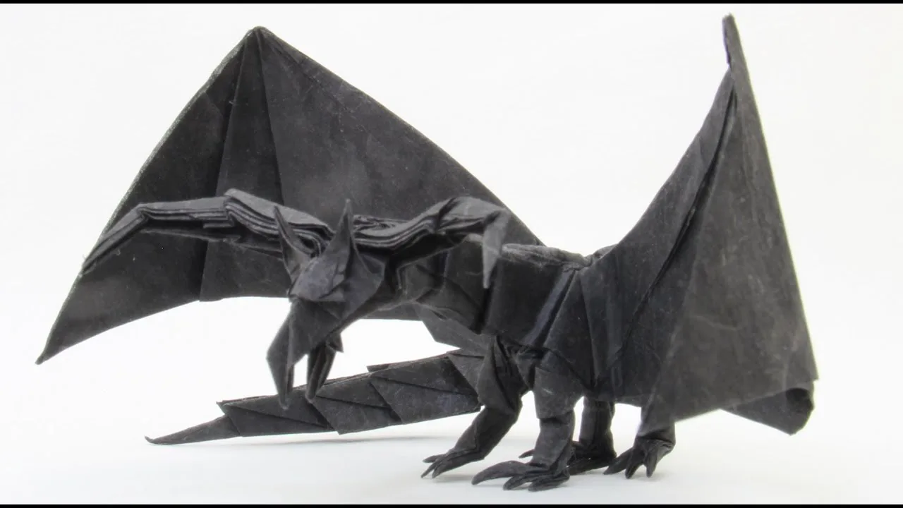 an Origami Darkness Dragon 2.0