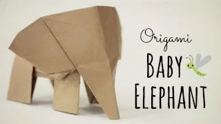 an Origami Baby Elephant