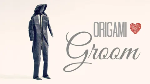 an Origami Groom / Wedding