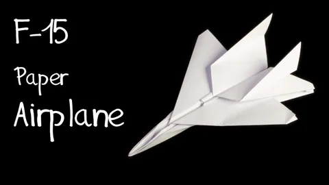 F15 Eagle Jet Fighter Paper airplane