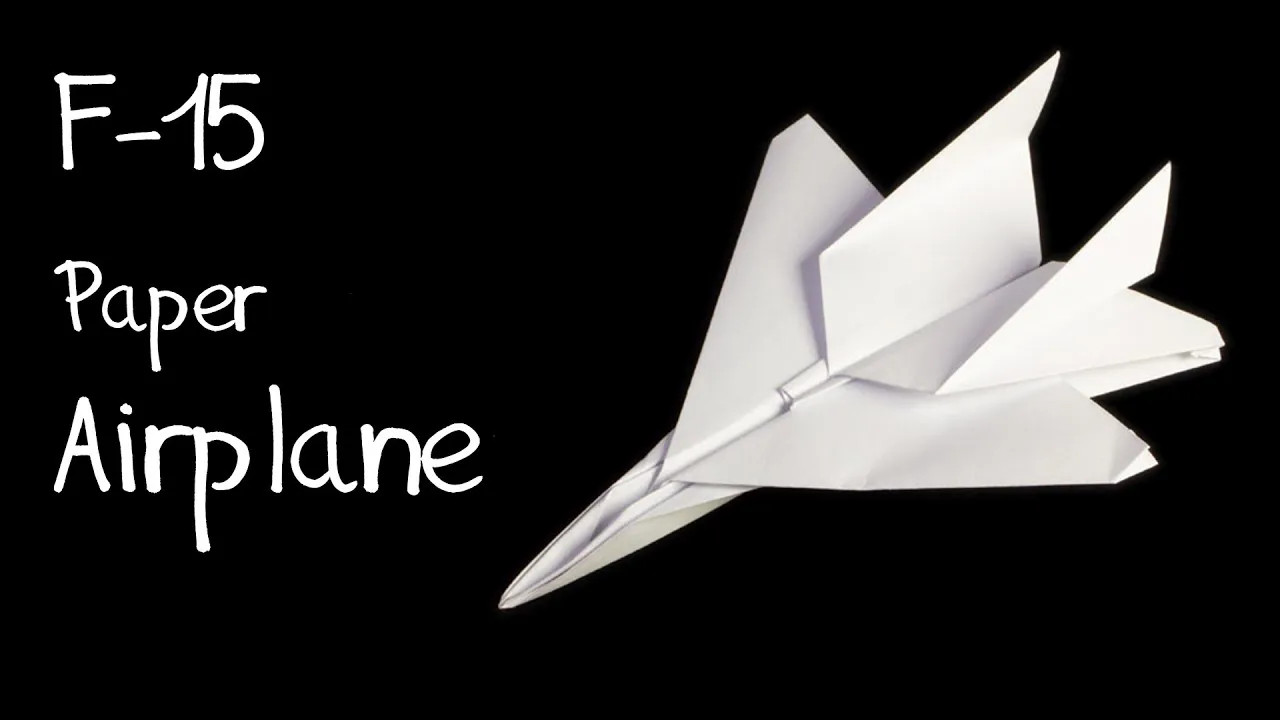 F15 Eagle Jet Fighter Paper airplane