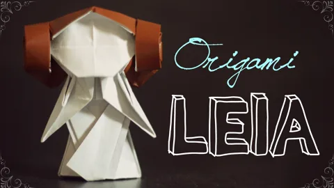 an origami Leia