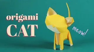 an origami Little Cat
