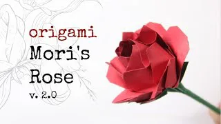a easy...ish origami rose. Mori's rose 2.0