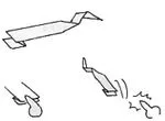 Hopping lizard tail