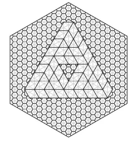 Sierpinski-Penrose triangle #0