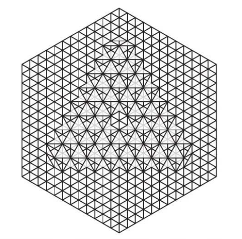 Sierpinski-Penrose triangle #0