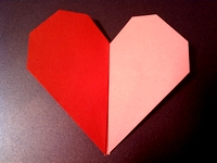 Duo-colored heart