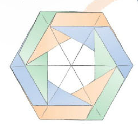 Hexagonal medallion