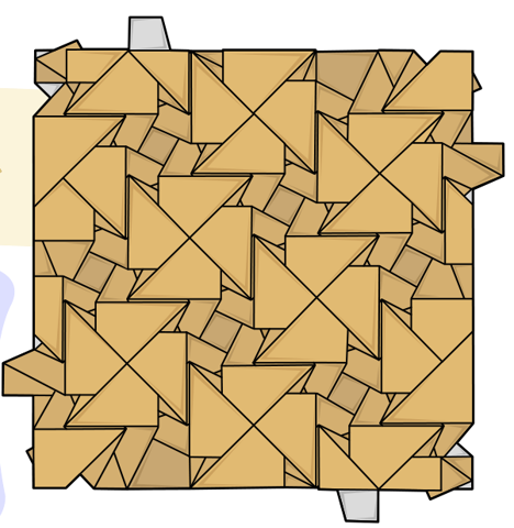 Iso area cross pattee tessellation