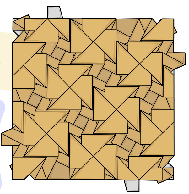 Iso area cross pattee tessellation