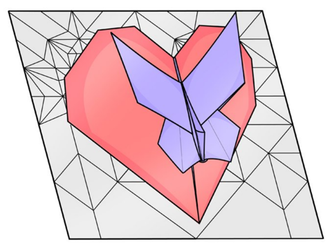 Heart with butterfly