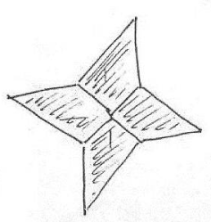 Ninja star bicolor