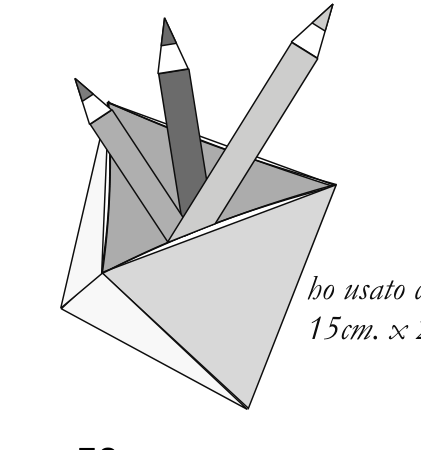 Tetrahedron box or note holder
