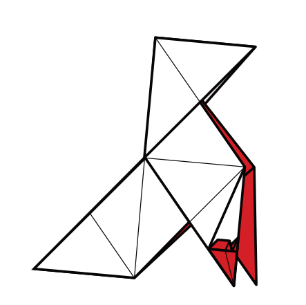 Origami Killer's pajarita