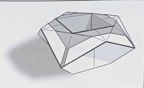 Sturdy pot with cubic void