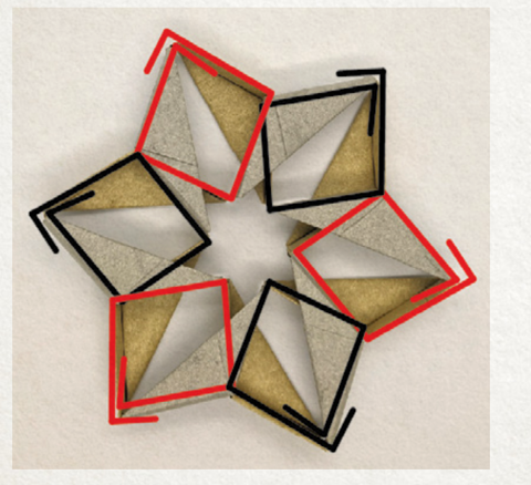 Transforming hexagonal star