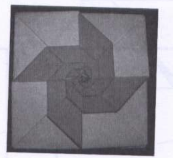 Spiraled square