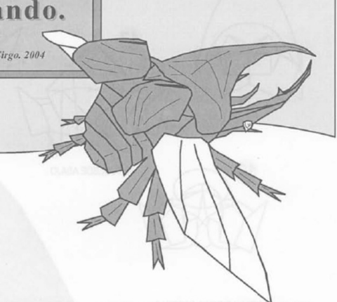Dynastes Neptunus beetle - flying