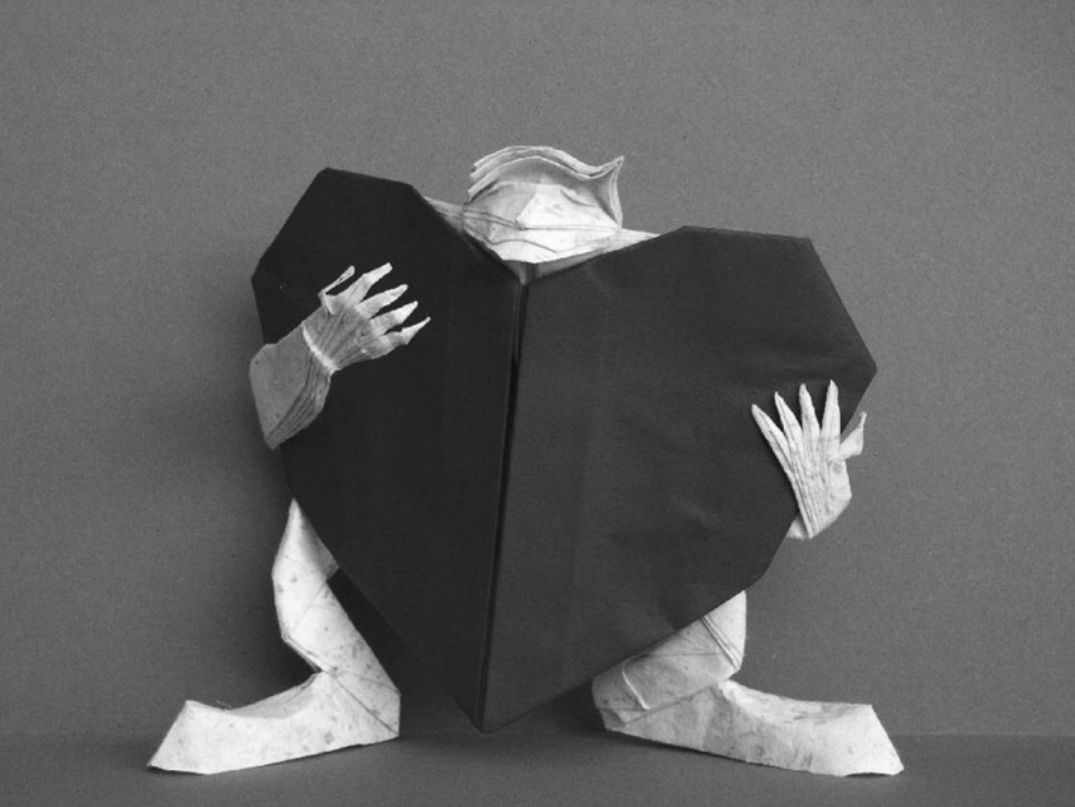 Person holding big heart