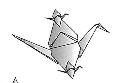 Crane with young
