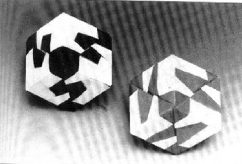 Pierrot and panda cubes