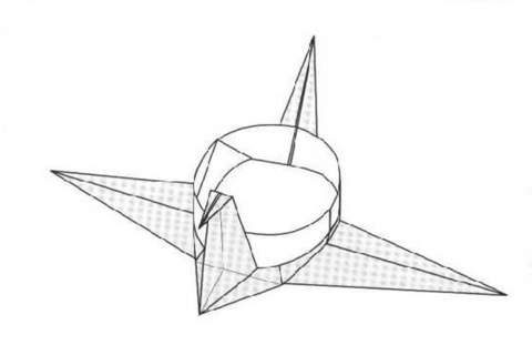 Crane shaped container