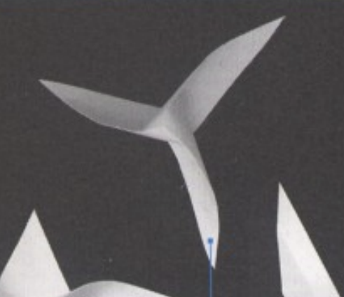 Windmill with 3 blades, curved type