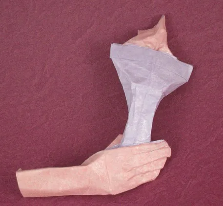 Hand with Olympic torch