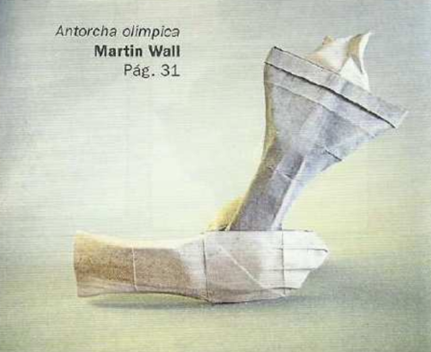 Hand with Olympic torch